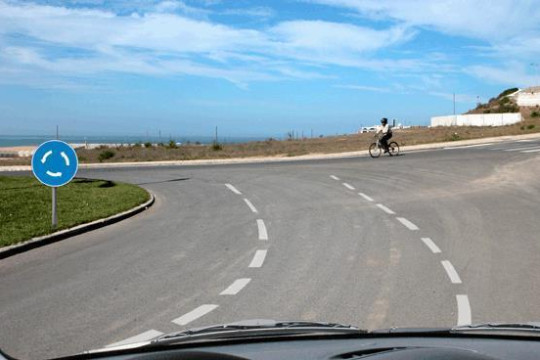 O condutor do velocípede: